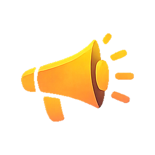Megaphone symbol representing startup marketing